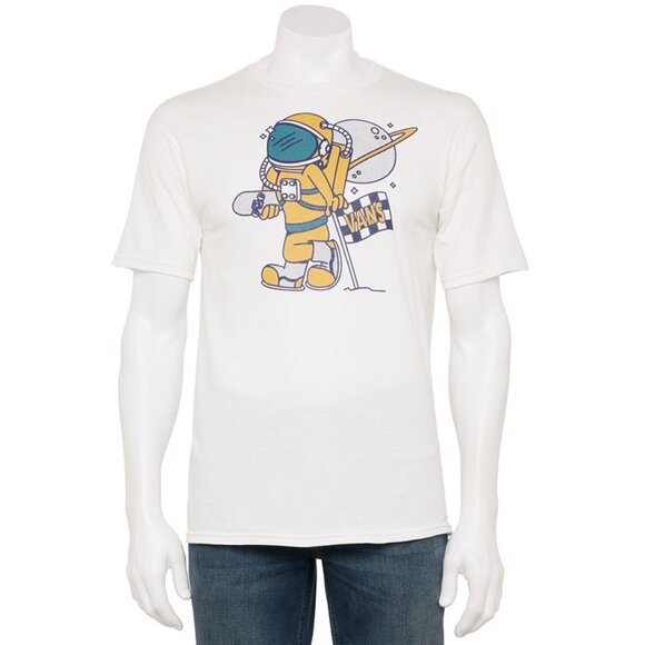 Vans T Shirt Men’s Small Off The Wall Spaceman Graphic Astronaut Skateboard - Picture 4 of 4